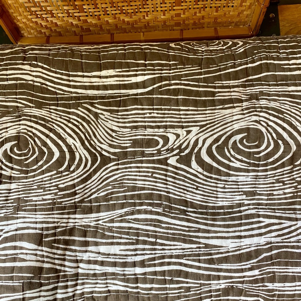 Land of Nod woodland twin size bedspread